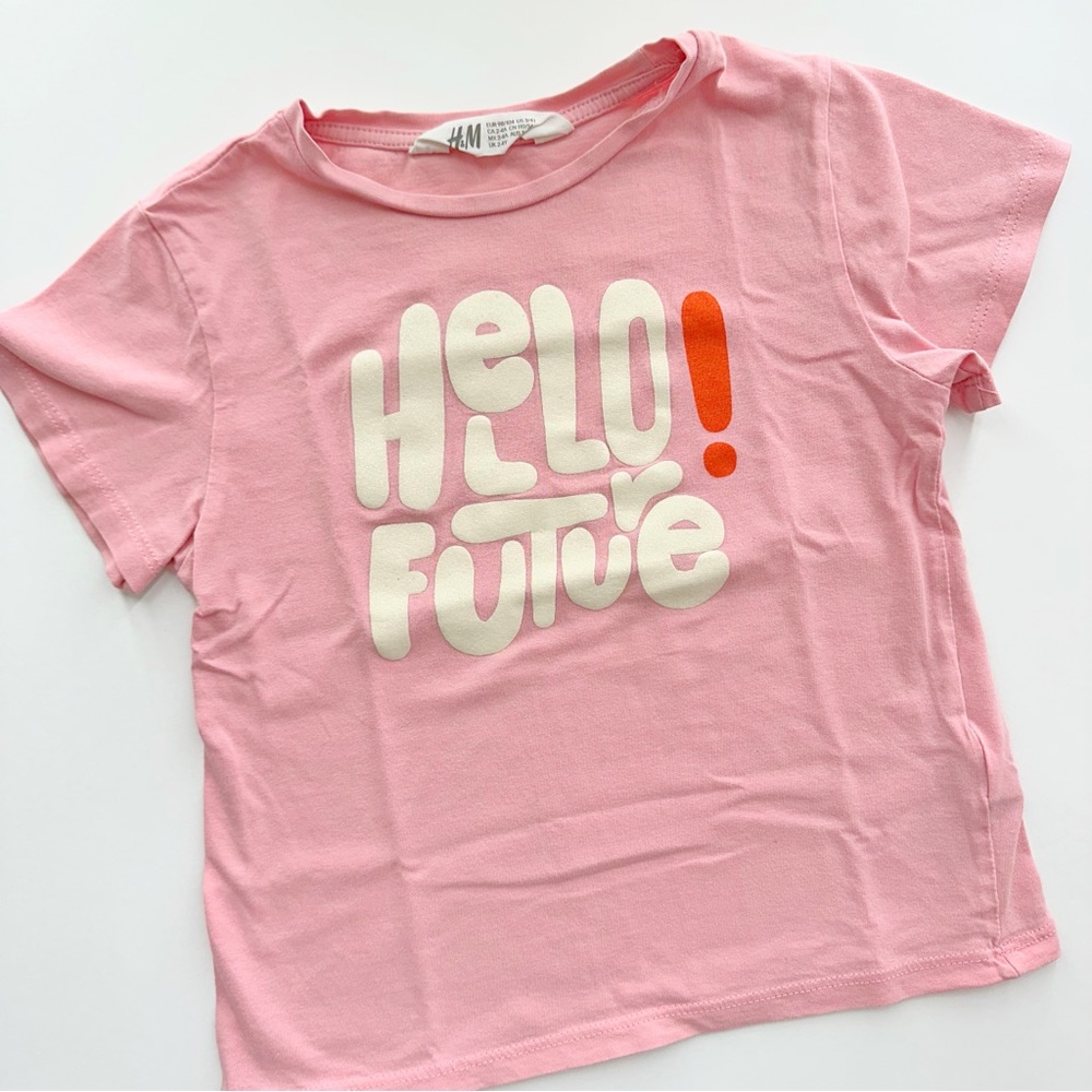 H&M Pink Kids T-Shirt - Hello Future